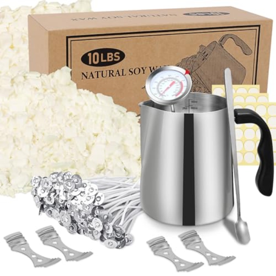 Candle Making Kit For Adults - Kerzenherstellungs-Set, Sojawachs DIY Kerzenherstellung für Erwachsene,
