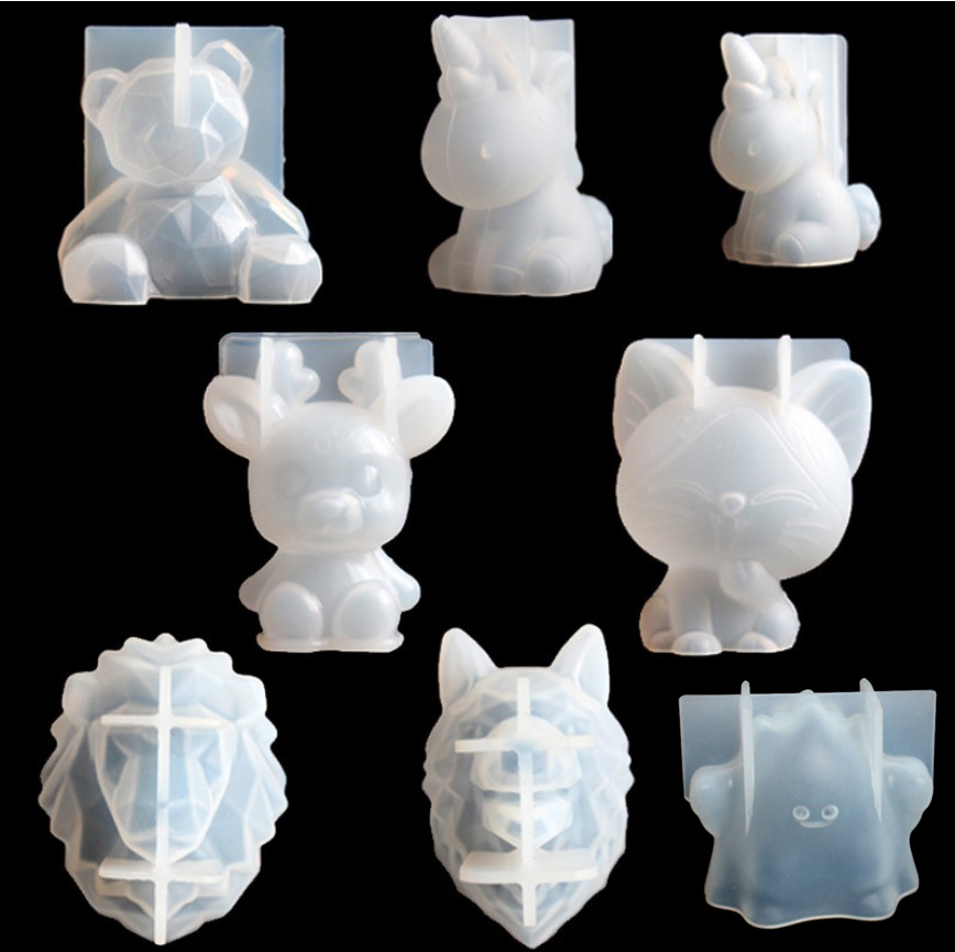 Candle Making Class - Transparente Einhorn Silikon Epoxidharz Formen Geometrie