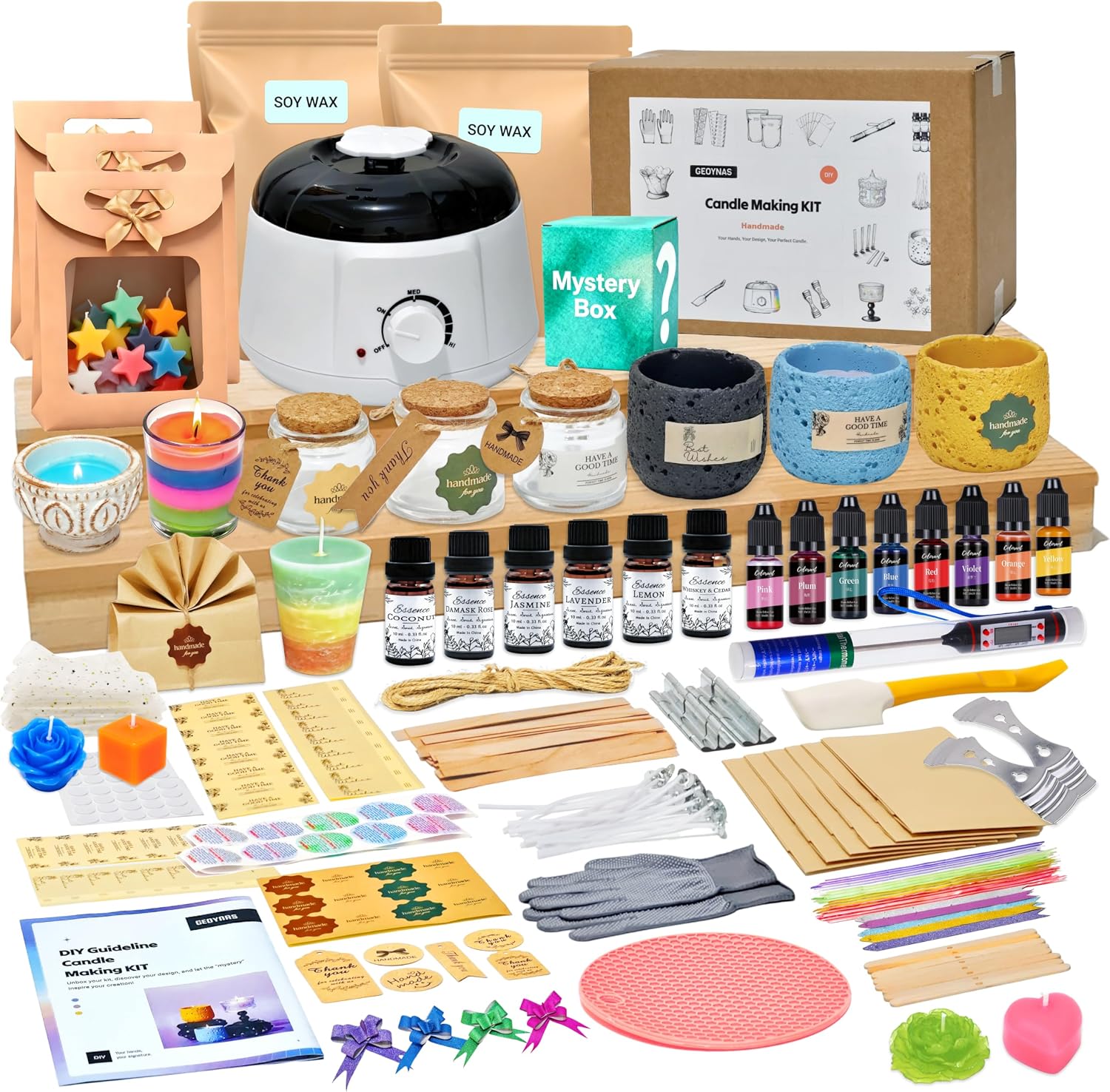 Candle Making Kit For Adults - 128-teiliges Kerzenherstellungs-Set für Erwachsene & Anfänger