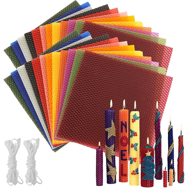 Candle Making Kit For Adults - J1UL1N Kerzenherstellungs-Set enthält 24 Stück 8