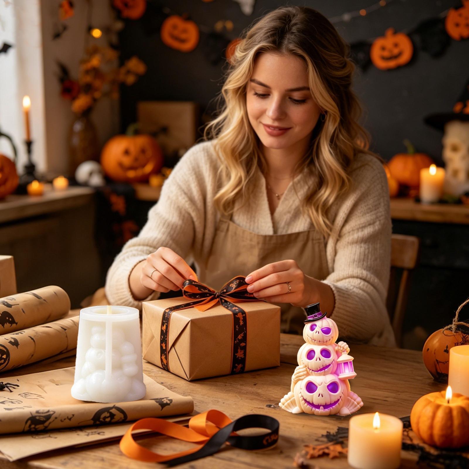 3D 3-Schicht Halloween-Kürbis- – Candle Making Kit For Adults Bewertung und Preis