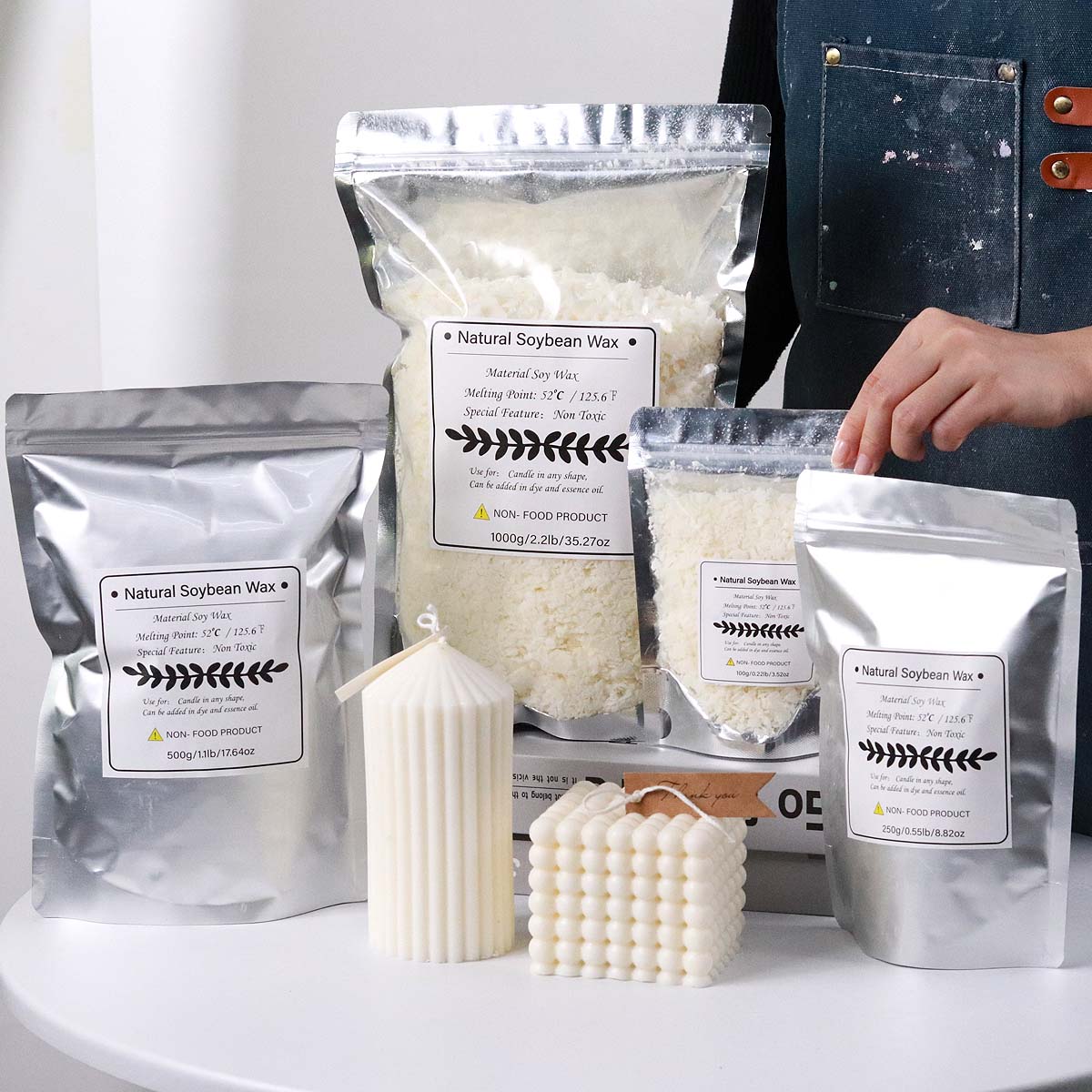 100/250/500/1000g natürliche S – Candle Making Diy Kit Bewertung und Preis